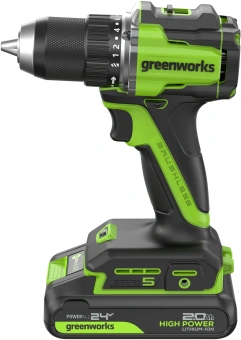 Дрель-шуруповерт Greenworks DD560 аккум. патрон:быстрозажимной (3708407CUA) - купить недорого с доставкой в интернет-магазине