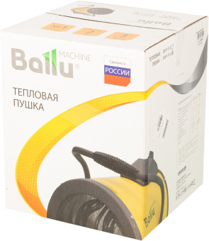 Тепловая пушка электрическая Ballu BHP-P-5 желтый/черный - купить недорого с доставкой в интернет-магазине