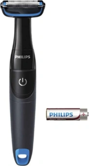Триммер Philips Series 1000 BG1024/16 черный/голубой (насадок в компл:1шт) - купить недорого с доставкой в интернет-магазине