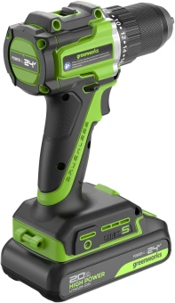 Дрель-шуруповерт Greenworks DD560 аккум. патрон:быстрозажимной (3708407CUA) - купить недорого с доставкой в интернет-магазине