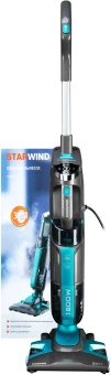 Пылесос паровой Starwind SSV9550 1800Вт темно-серый/голубой - купить недорого с доставкой в интернет-магазине