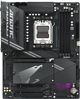 Материнская плата Gigabyte X870M A ELITE WF7 SocketAM5 AMD X870 4xDDR5 mATX AC`97 8ch(7.1) 2.5Gg RAID+HDMI - купить недорого с доставкой в интернет-магазине