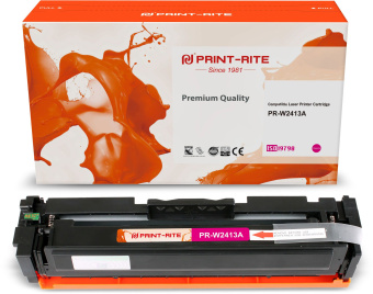 Картридж лазерный Print-Rite TFHBB7MPU1J PR-W2413A W2413A пурпурный (850стр.) для HP Color LJ Pro M155/MFP M182nw/M183fw - купить недорого с доставкой в интернет-магазине