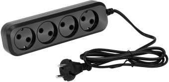 Сетевой удлинитель SunWind SW-PE41-B 1.5м (4 розетки) черный (коробка) - купить недорого с доставкой в интернет-магазине