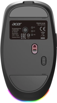 Мышь Acer Nitro OMR400 черный оптическая 3200dpi silent беспров. BT/Radio USB 6but (ZL.MCECC.05B) - купить недорого с доставкой в интернет-магазине