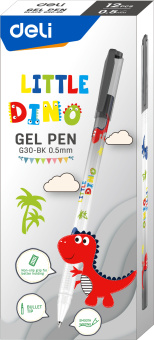 Ручка гелев. Deli Scribe EG30-BK белый/черный черн. черн. линия 0.5мм - купить недорого с доставкой в интернет-магазине
