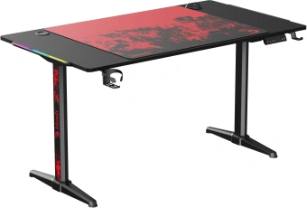 Стол игровой Bloody BD-TB301 электропривод столешница ЛДСП карбон каркас черный 140x80см - купить недорого с доставкой в интернет-магазине