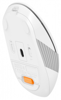 Мышь A4Tech Fstyler FB10C белый/серый оптическая (2400dpi) беспроводная BT/Radio USB (4but) - купить недорого с доставкой в интернет-магазине
