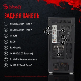 ПК Bloody BD-PC RB65C2 MT Ryzen 5 7500F (3.7) 16Gb SSD1Tb RTX4060 8Gb Windows 11 Home 64 GbitEth 650W черный (2086010) - купить недорого с доставкой в интернет-магазине
