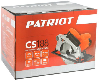 Циркулярная пила (дисковая) Patriot CS 188 1500Вт (ручная) - купить недорого с доставкой в интернет-магазине