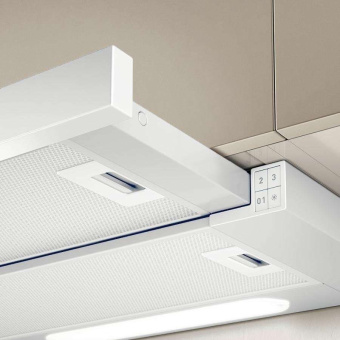 Вытяжка встраиваемая Elica Elite 14 Lux GRVTWH/A/60 серый/стекло белое управление: кнопочное (1 мотор) - купить недорого с доставкой в интернет-магазине