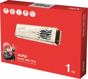 Накопитель SSD A-Data PCIe 5.0 x4 1TB SMAR-980P-1TCI Mars 980 Pro M.2 2280 - купить недорого с доставкой в интернет-магазине