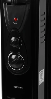 Радиатор масляный Centek CT-6200 1500Вт черный - купить недорого с доставкой в интернет-магазине