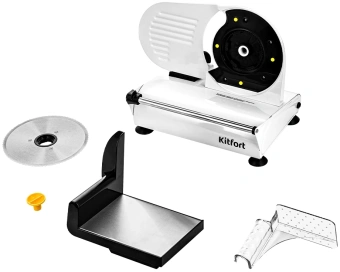 Ломтерезка Kitfort КТ-6269 150Вт (нарезка до 15мм) серебристый/черный - купить недорого с доставкой в интернет-магазине