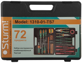 Набор инструментов Sturm! 1310-01-TS7 72 предмета (жесткий кейс) - купить недорого с доставкой в интернет-магазине