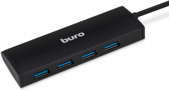 Разветвитель USB 3.0 Buro BU-HUB4-0.5-U3.0 4порт. черный - купить недорого с доставкой в интернет-магазине
