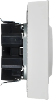 Розетка силов. IEK Brite РСш12-3-БрБ BR-R24-16-K01-F 2розет. двойн. скрыт. зазем. штор. IP20 белый (упак.:1шт) - купить недорого с доставкой в интернет-магазине
