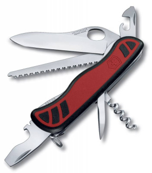 Нож перочинный Victorinox Forester M Grip (0.8361.MC) 111мм 10функц. красный/черный карт.коробка - купить недорого с доставкой в интернет-магазине