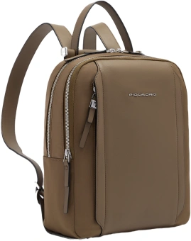 Рюкзак женский Piquadro Lyra CA5566W92T/M коричневый нейлон/натур.кожа - купить недорого с доставкой в интернет-магазине