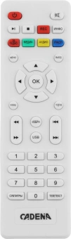 Ресивер DVB-T2 Cadena CDT-2214SB белый - купить недорого с доставкой в интернет-магазине