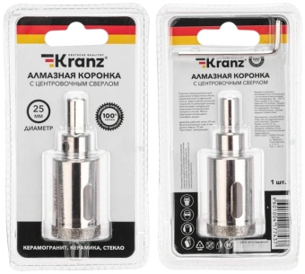 Коронка Kranz KR-92-0008 по керамогр. для дрелей/перфораторов - купить недорого с доставкой в интернет-магазине
