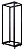 Стойка двухрамная Lanmaster TWT-RACK2-42U-ADJ 42U 480ммX560мм 1000кг черный