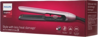 Выпрямитель Philips BHS530/00 розовый макс.темп.:230С покрытие:керамическое с арган.маслом - купить недорого с доставкой в интернет-магазине