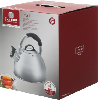 Чайник металлический Rondell Craft RDS-1951 2.5л. стальной - купить недорого с доставкой в интернет-магазине