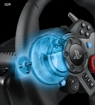 Руль Logitech G29 14кноп. (с педалями) черный - купить недорого с доставкой в интернет-магазине