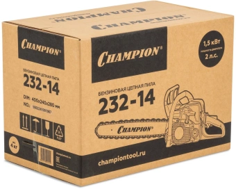 Бензопила Champion 232-14 1500Вт 2л.с. дл.шины:14" (35cm) - купить недорого с доставкой в интернет-магазине