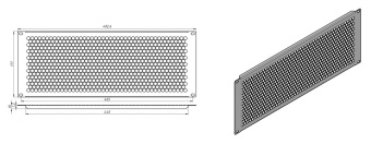 Фальш-панель Hyperline BPD-4-RAL9005 шир.482.6мм выс.177мм 4U черный (упак.:1шт) - купить недорого с доставкой в интернет-магазине