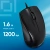 Мышь Оклик 185M черный оптическая 1200dpi USB для ноутбука 3but (945606) - купить недорого с доставкой в интернет-магазине