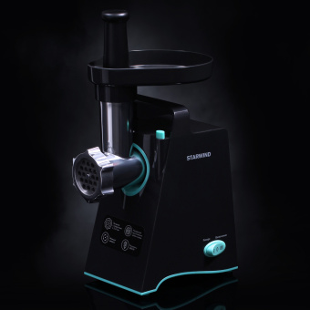 Мясорубка Starwind SMG4480 1800Вт темно-серый/бирюзовый - купить недорого с доставкой в интернет-магазине