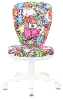 Кресло детское Бюрократ KD-W10 мультиколор маскарад крестов. пластик пластик белый - купить недорого с доставкой в интернет-магазине