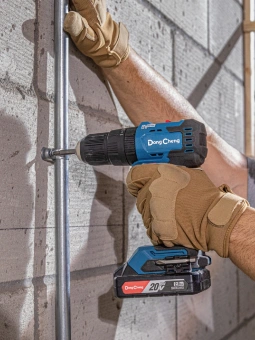 Дрель-шуруповерт DongCheng DCJZ2050 аккум. патрон:быстрозажимной (кейс в комплекте) (DCJZ2050(TYPE DM)) - купить недорого с доставкой в интернет-магазине