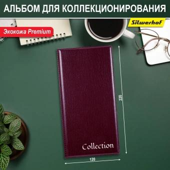 Папка с 20 прозр.вклад. Silwerhof Кляссер ПВХ 0.25мм бордовый - купить недорого с доставкой в интернет-магазине