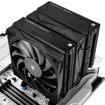 Устройство охлаждения(кулер) Thermalright Royal Knight 120 Soc-AM5/AM4/1200/1700/1851 черный 4-pin 28.4dB Al+Cu Ret (RK120-BL) - купить недорого с доставкой в интернет-магазине