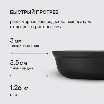 Сковорода-гриль Rondell Fest RDA-1525 квадратная 26см покрытие: Xylan Plus ручка несъемная (без крышки) черный - купить недорого с доставкой в интернет-магазине