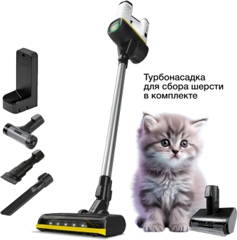 Пылесос Karcher VC 6 Cordless серебристый/белый - купить недорого с доставкой в интернет-магазине