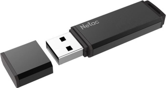 Флеш Диск Netac 16GB U351 NT03U351N-016G-20BK USB2.0 серый - купить недорого с доставкой в интернет-магазине