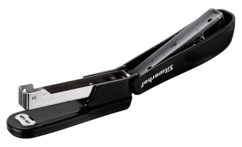 Степлер Silwerhof 401077-01 24/6 (20листов) черный 50скоб пластик закрытый коробка - купить недорого с доставкой в интернет-магазине