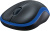 Мышь Logitech M185 черный/синий оптическая (1000dpi) беспроводная USB1.1 для ноутбука (2but) - купить недорого с доставкой в интернет-магазине