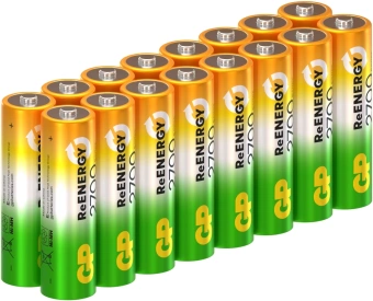 Аккумулятор GP 270AAHCRGY AA NiMH 2700mAh (16шт) спайка - купить недорого с доставкой в интернет-магазине