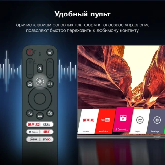 Телевизор LED Hyundai 40" H-LED40BS5100 WebOS Frameless Metal черный/серый FULL HD 60Hz DVB-T DVB-T2 DVB-C DVB-S DVB-S2 USB WiFi Smart TV - купить недорого с доставкой в интернет-магазине