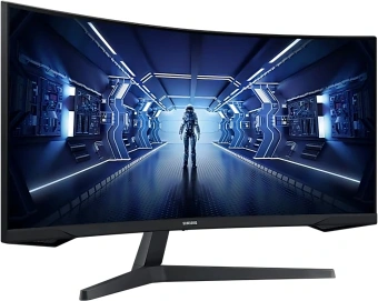 Монитор Samsung 34" Odyssey G5 C34G55TWWI черный VA LED 1ms 21:9 HDMI матовая 250cd 178гр/178гр 3440x1440 165Hz DP UW 5.6кг - купить недорого с доставкой в интернет-магазине