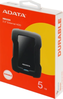 Жесткий диск A-Data USB3.0 5TB AHD330-5TU31-CBK HD330 DashDrive Durable 2.5" черный - купить недорого с доставкой в интернет-магазине