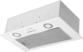 Вытяжка встраиваемая Hyundai HBB 6030 W белый управление: кнопочное (1 мотор) - купить недорого с доставкой в интернет-магазине