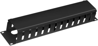 Кабельный органайзер горизонтальный Cabeus JB07-2U-BK гребенка 2U шир.:19" глуб.:64мм - купить недорого с доставкой в интернет-магазине