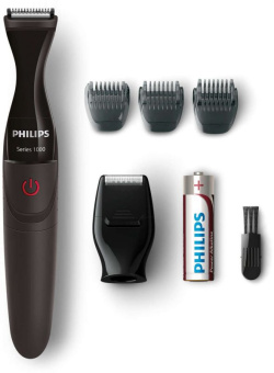 Триммер Philips MG1100/16 черный (насадок в компл:3шт) - купить недорого с доставкой в интернет-магазине