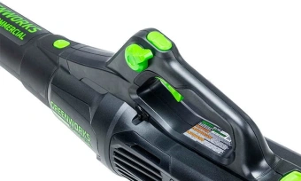 Воздуходувка Greenworks GD82ABII 1500Вт пит.:от аккум. черный/зеленый - купить недорого с доставкой в интернет-магазине